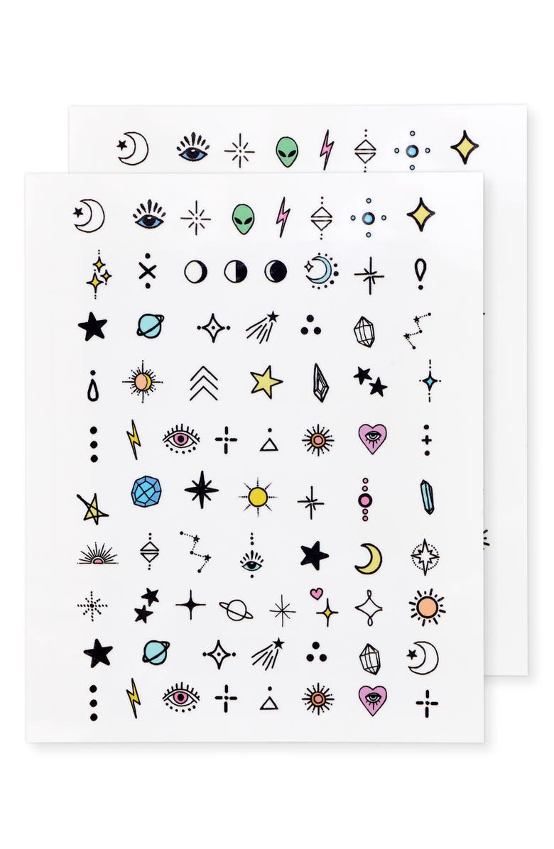INKED by Dani Stellar Nail Art Temporary Tattoos, Main, color, Multi