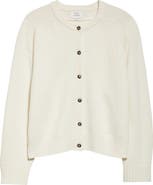 LOULOU DE SAISON Aidar Crop Wool & Cashmere Crewneck Cardigan
