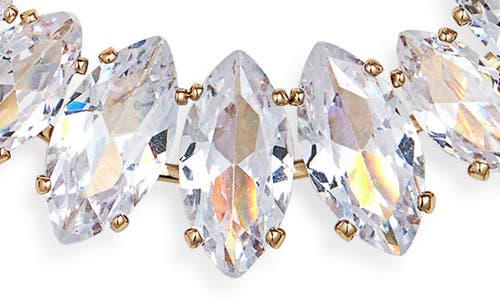 Tasha Marquis Cz Open Drop Earrings In Gold