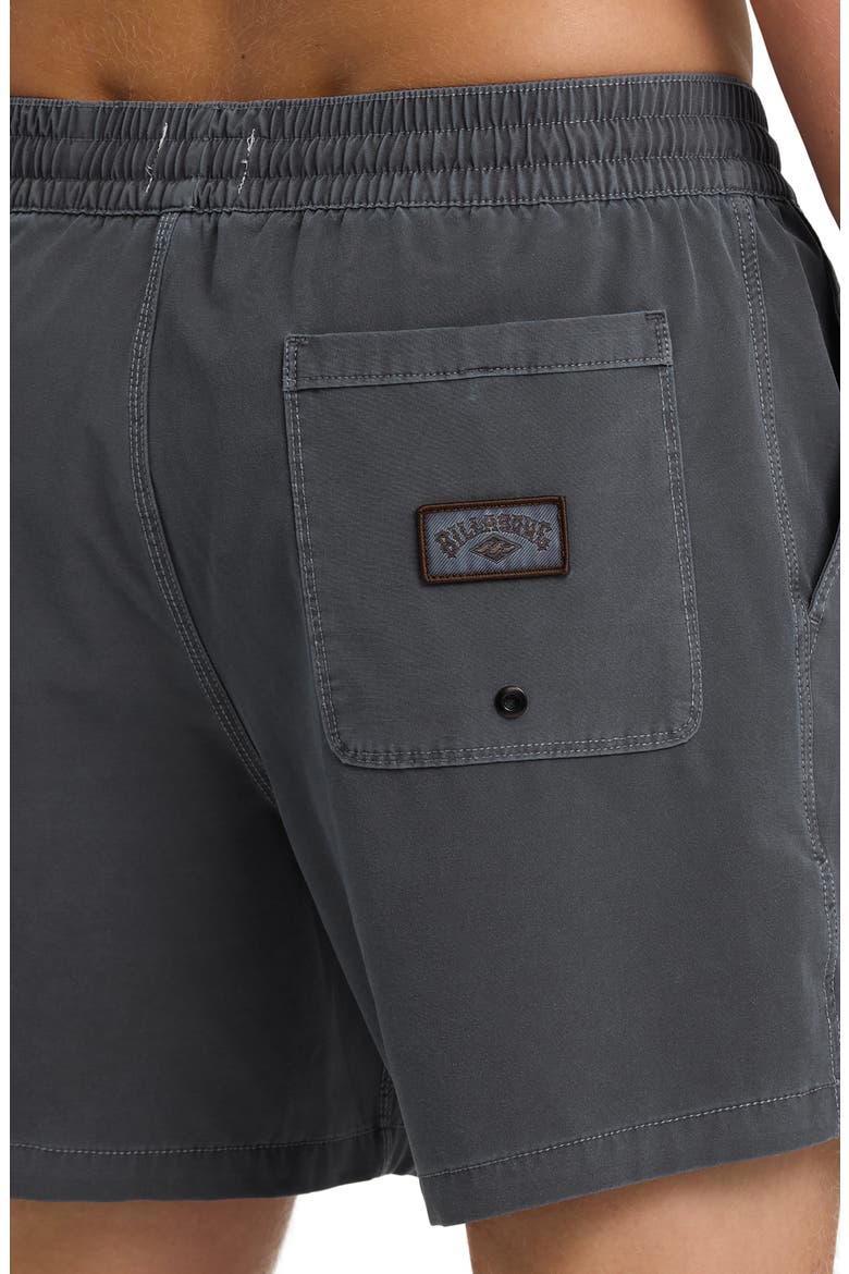 Every Other Day Layback Wave Washed Swim Trunks, Alternate, color, GRAYSTONE