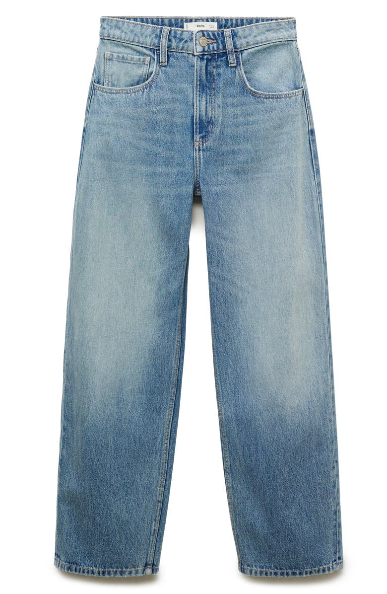 MANGO High Waist Balloon Jeans, Alternate, color, Medium Blue