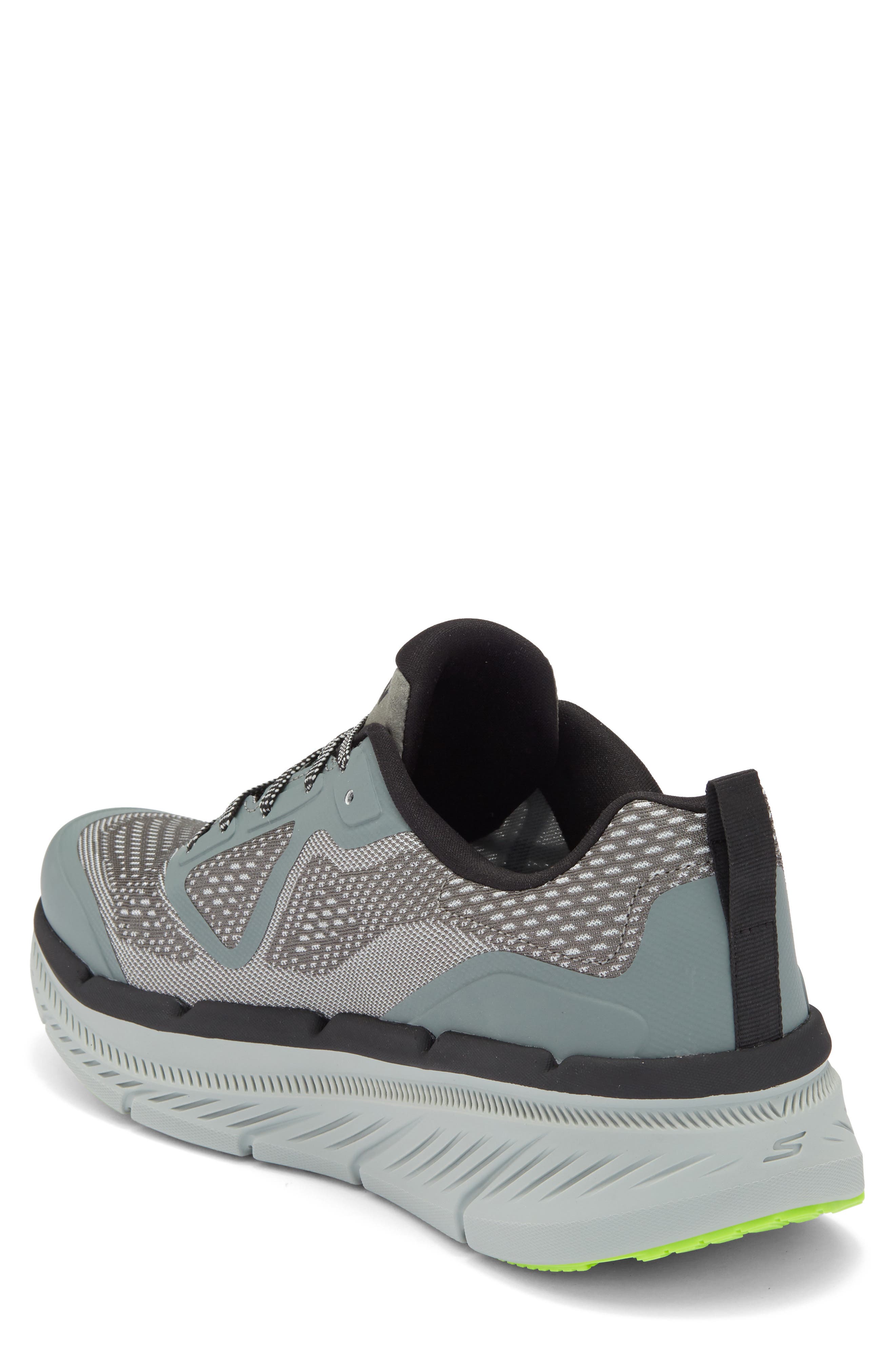 SKECHERS Max Cushioning Premier 2.0 - Vantage Running Shoe, Alternate, color, Grey/ Lime