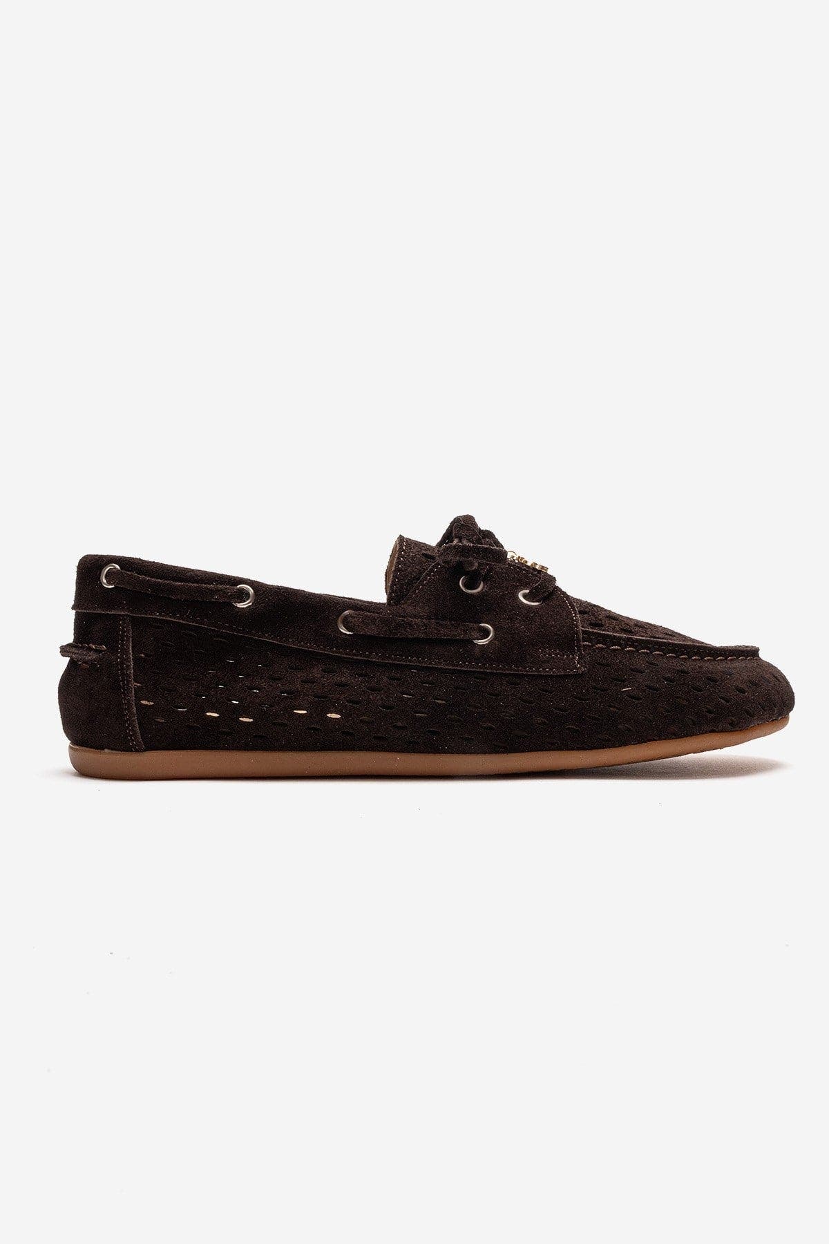 Forever & Always Shoes Stevo Leather Lace Up Loafer, Alternate, color, Brown Suede