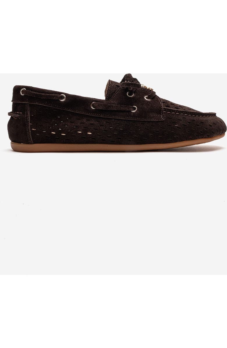 Forever & Always Shoes Stevo Leather Lace Up Loafer, Alternate, color, Brown Suede