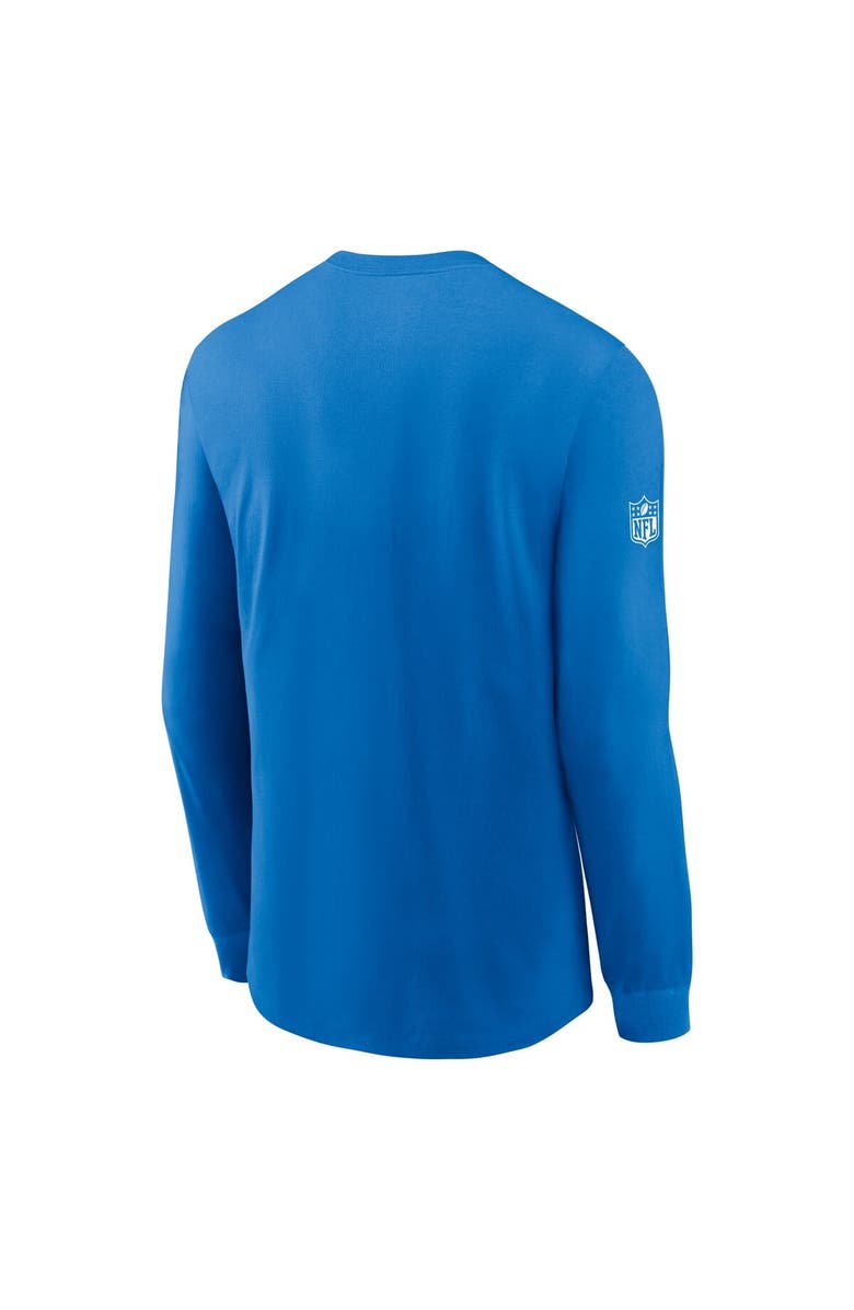 Nike Men's Nike Blue Detroit Lions Sideline Performance Long Sleeve T-Shirt, Alternate, color, Blue