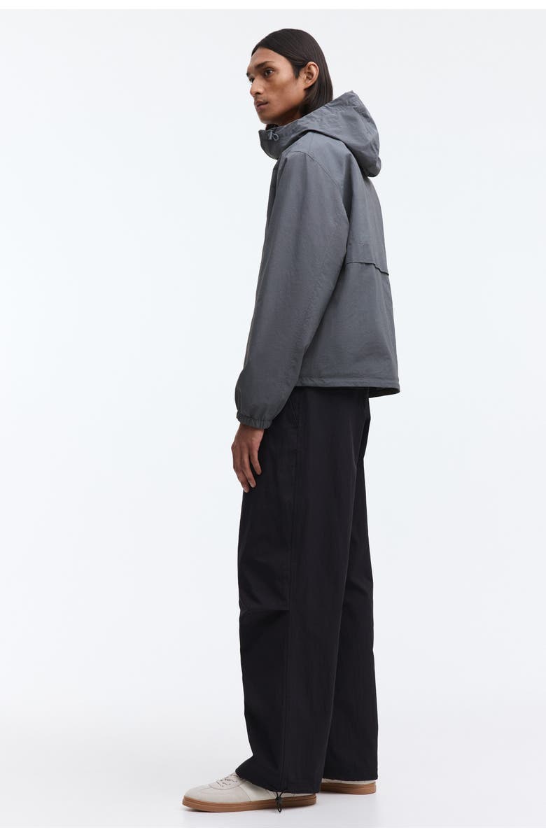 H&M Water-repellent nylon windbreaker, Alternate, color, Gray