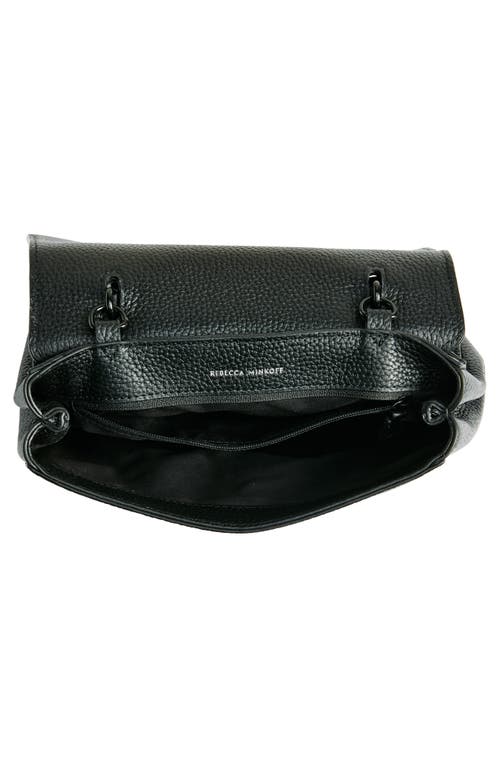Rebecca Minkoff Darren Leather Top Handle Messenger Bag In Black