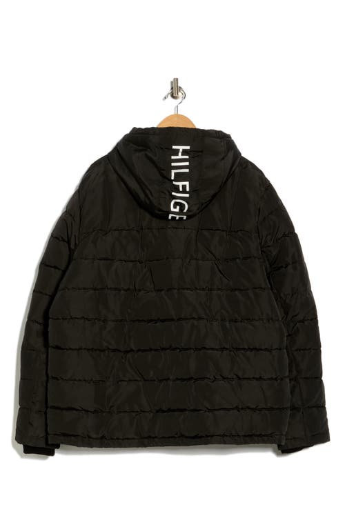Tommy Hilfiger Hooded Puffer Jacket In Black