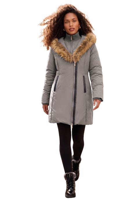 Plus Size Double Layer Puffer Coat (plus)