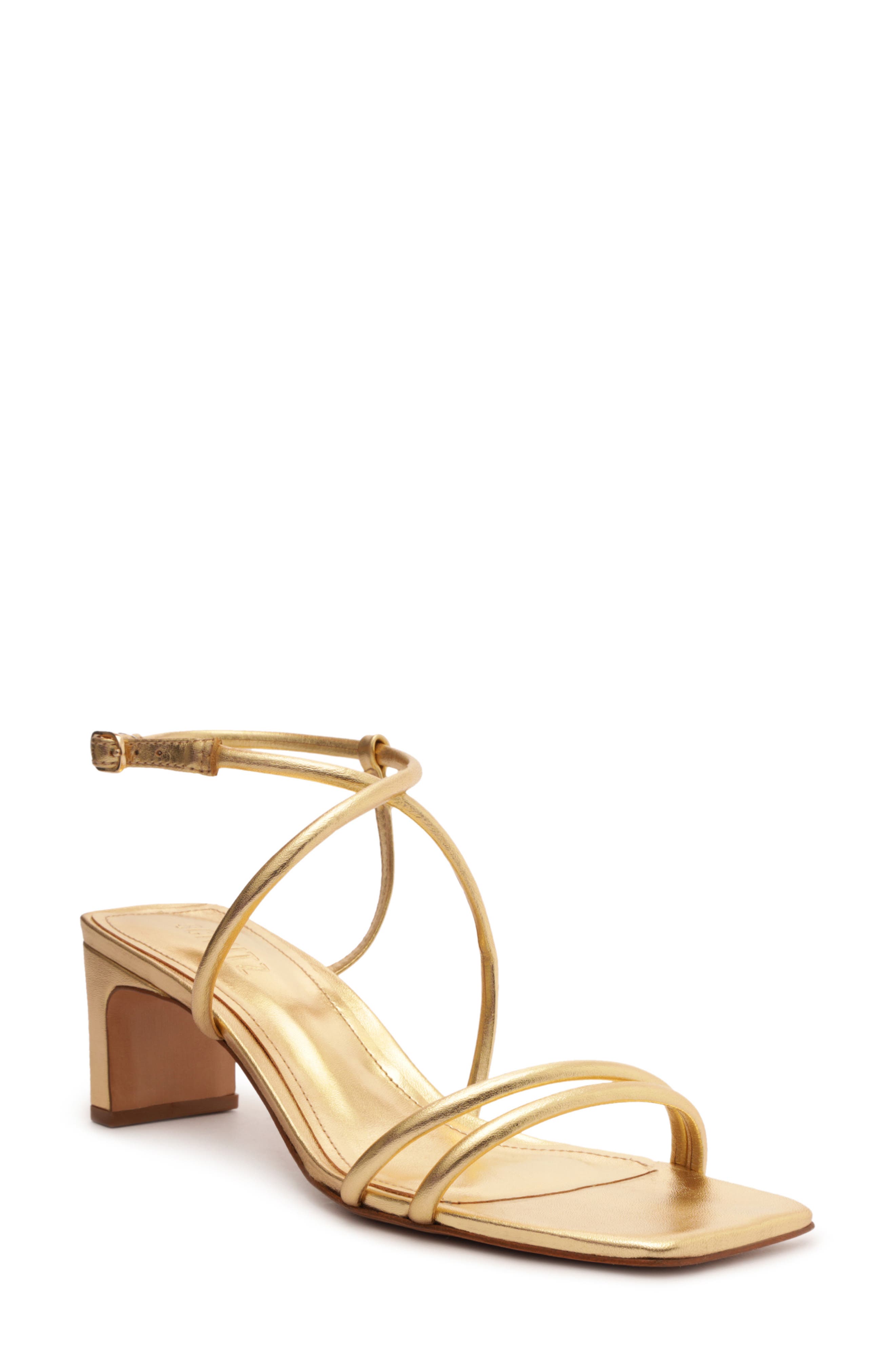Aimee Strappy Sandal, Main, color, OURO CLARO ORCH