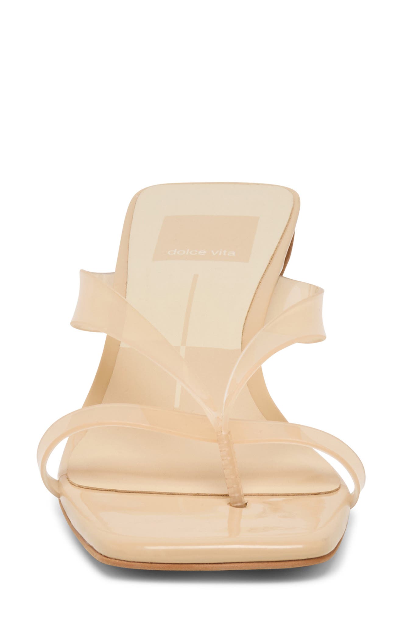 Brevel Vinyl Translucent Strap Sandal, Alternate, color, PRALINE JELLY