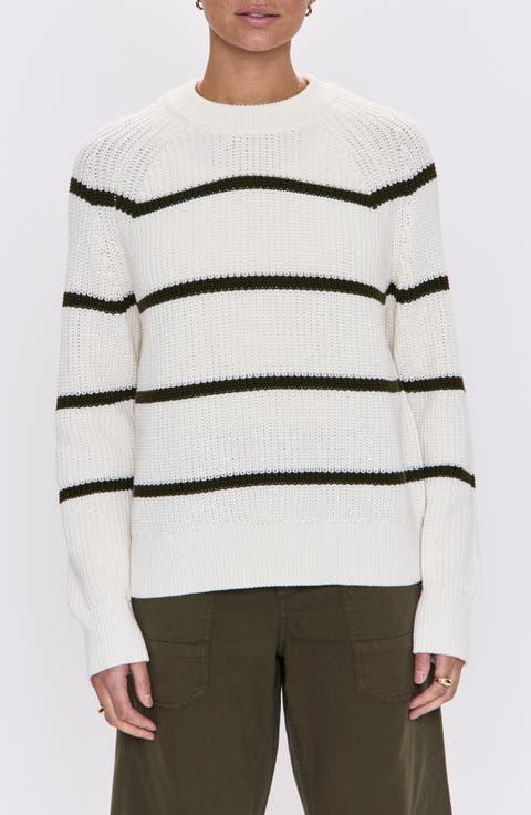 Edie Stripe Cotton Sweater