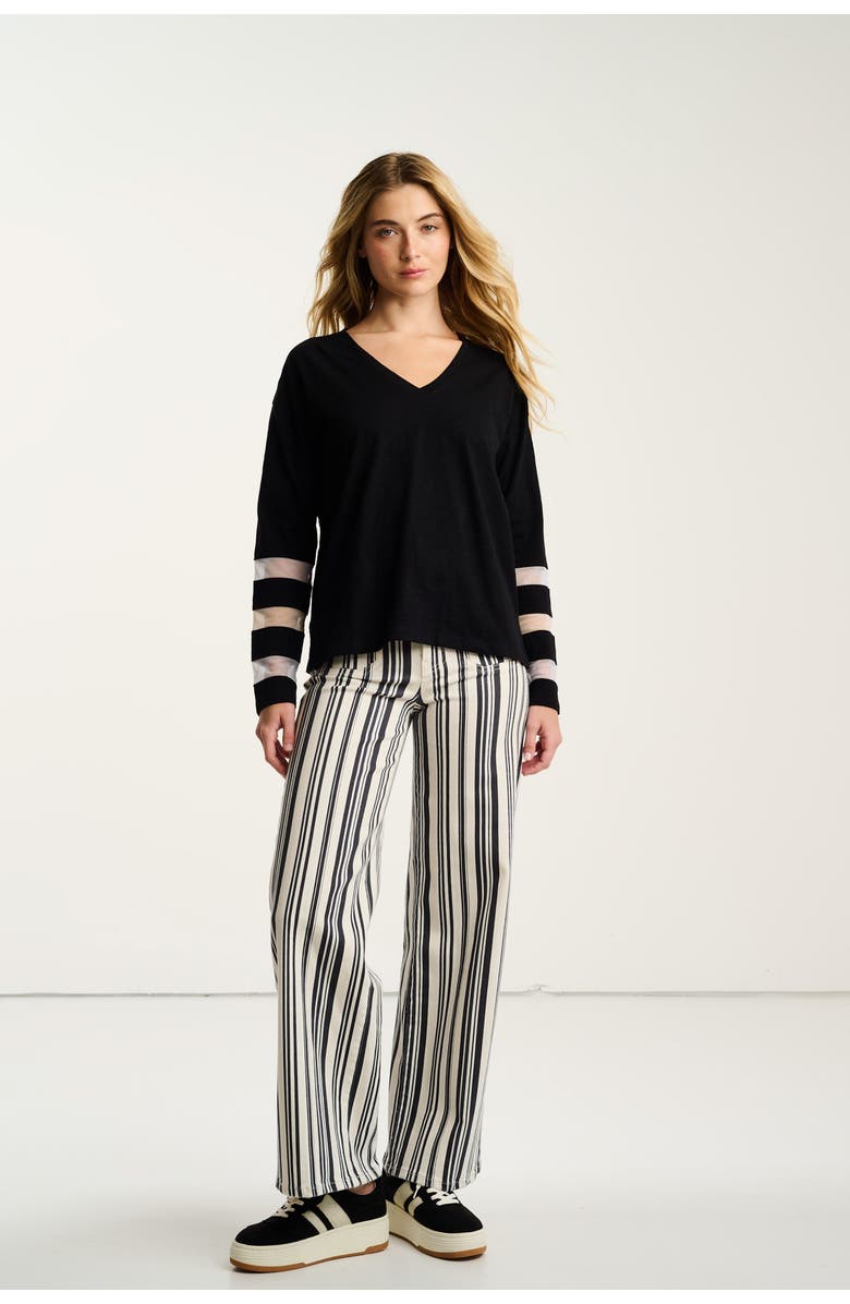 Lisa Todd Mesh Fest Tee, Alternate, color, Black