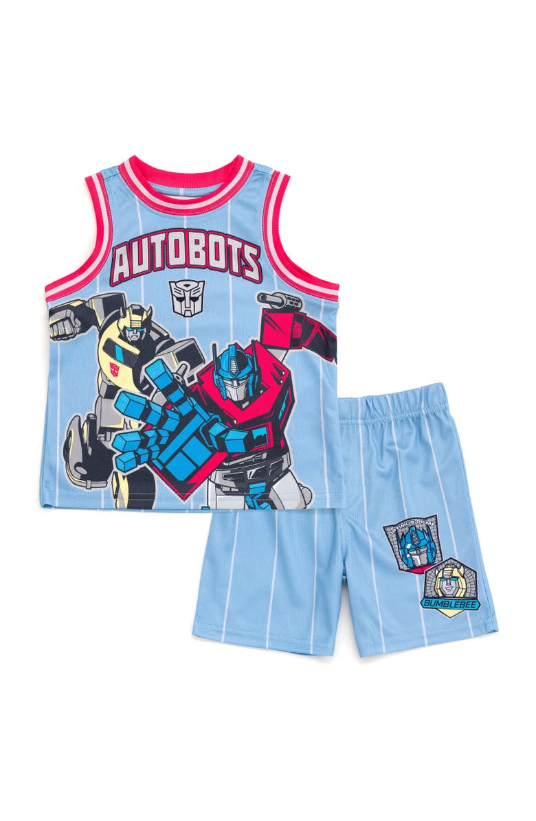 Transformers Athletic Tank Top & Shorts Set, Main, color, Blue