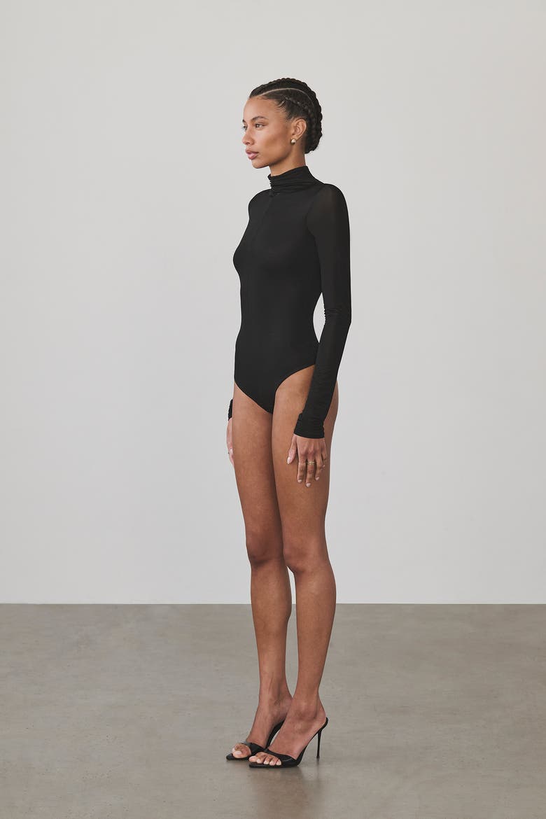 Nicola Bodysuit, Alternate, color, Black