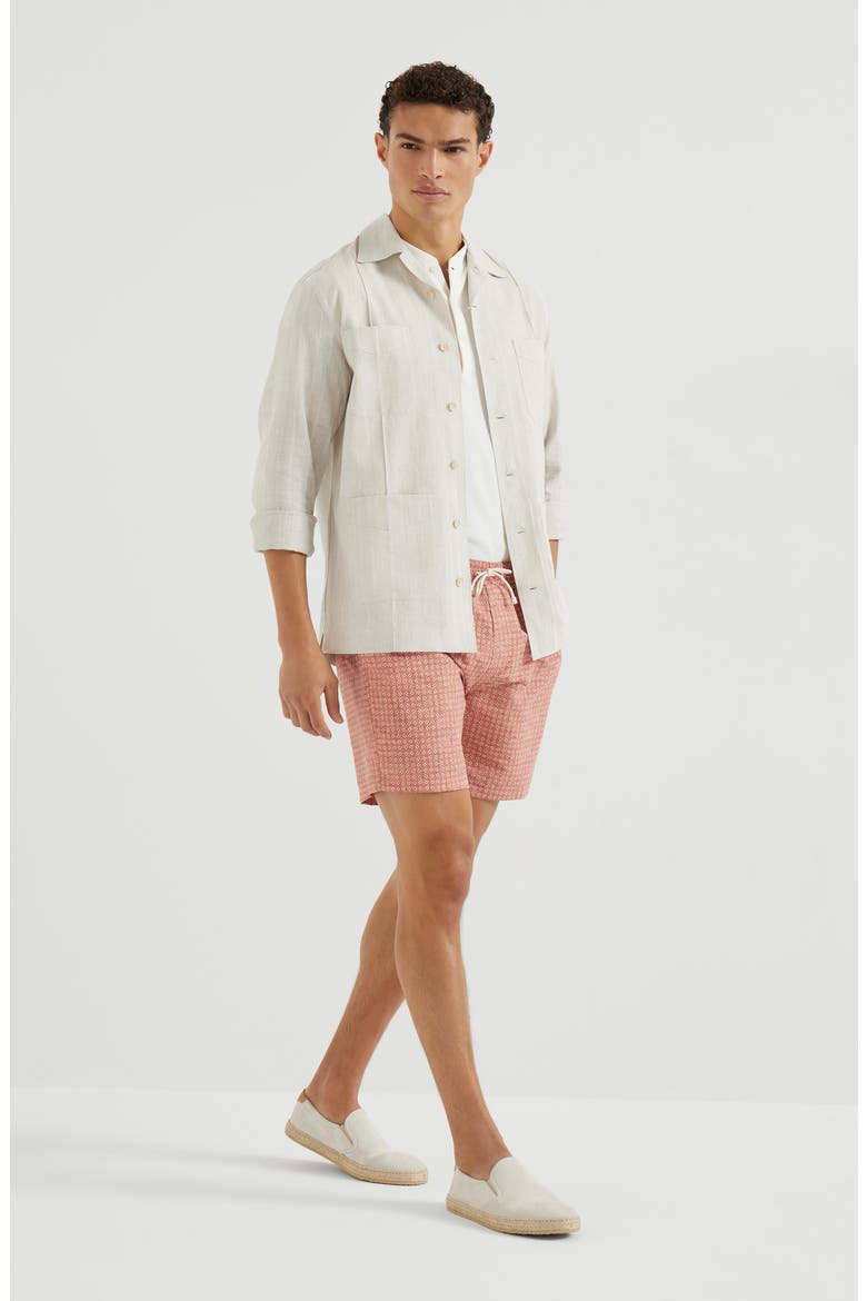 Cotton and linen guayabera, Alternate, color, Rope