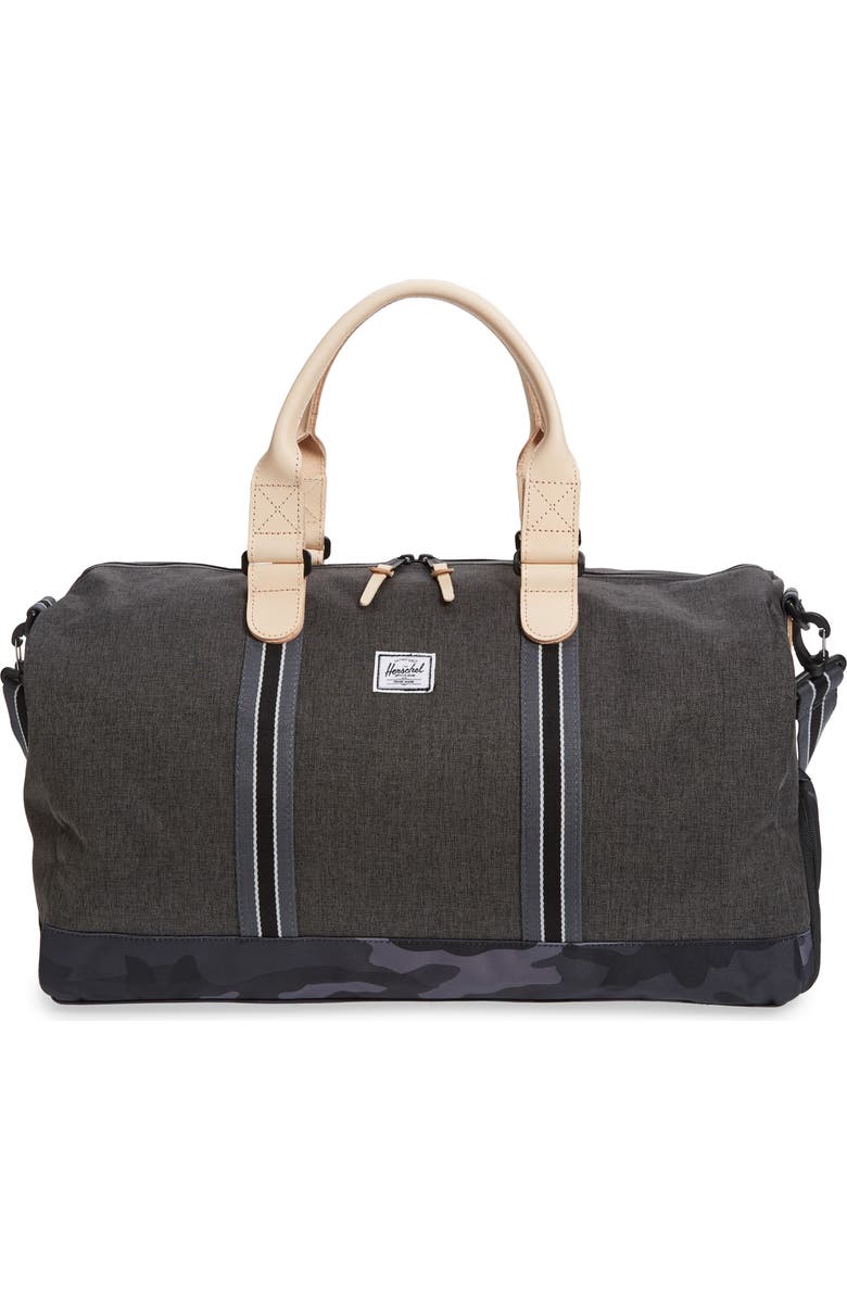 Herschel Supply Co. Novel Offset Denim Duffel Bag, Main, color,