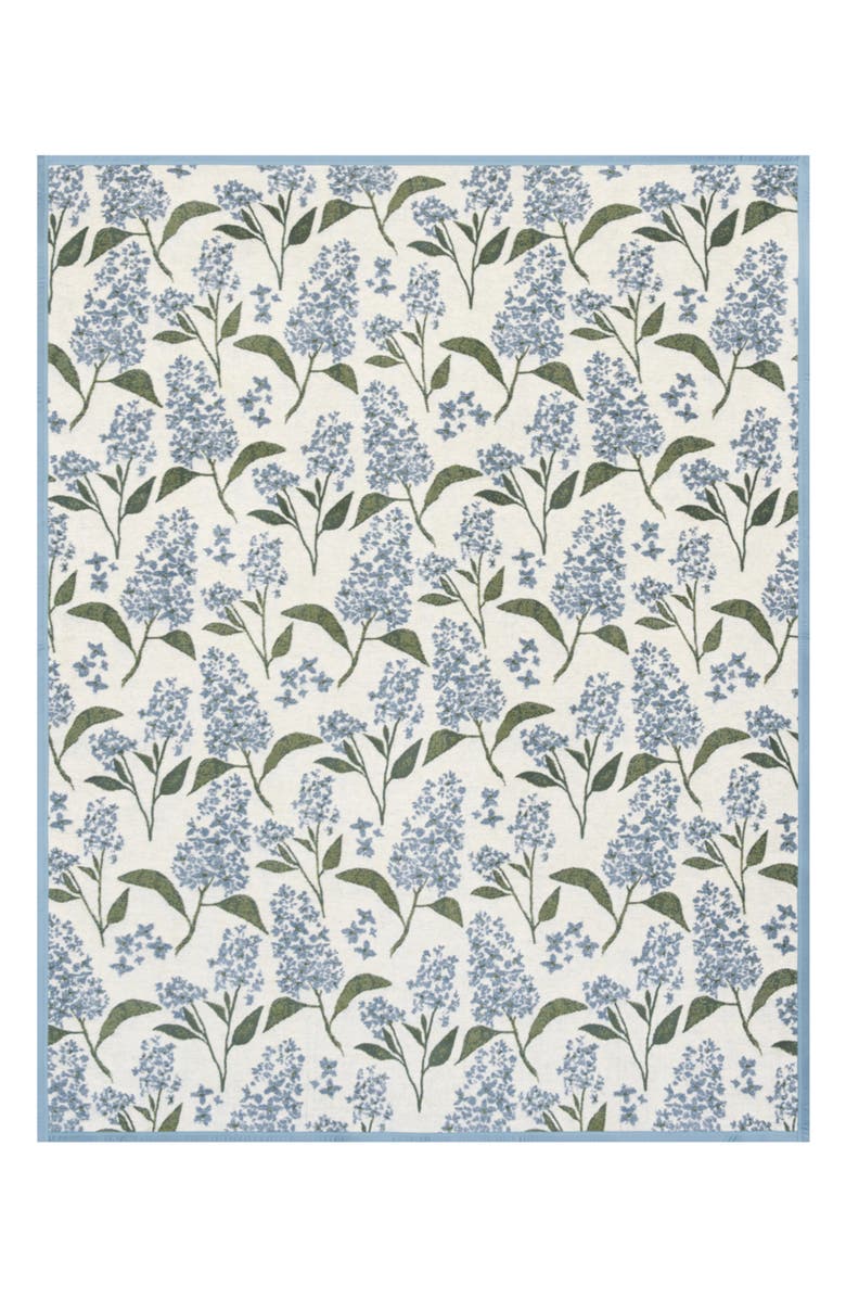 ChappyWrap Lilacs Throw Blanket, Alternate, color, Blue