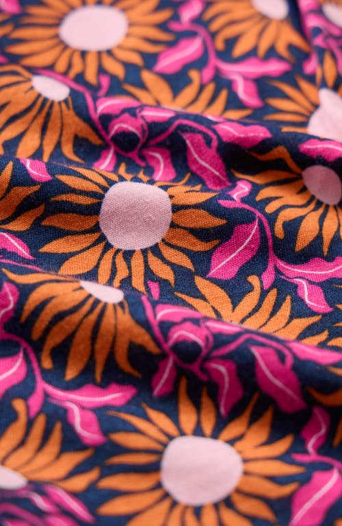 Seasalt Cornwall Barnoon Print Short Sleeve Shirt In Red