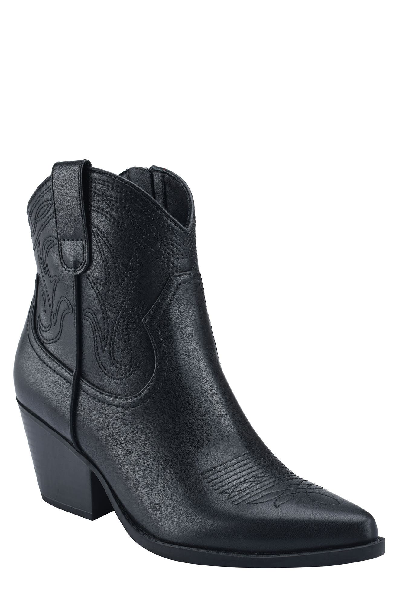 Indigo Rd Spring Western Faux Leather Bootie, Main, color, 