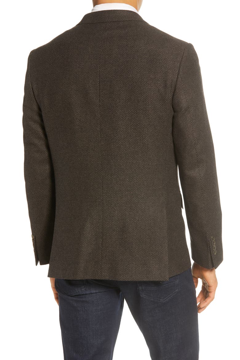 Traditional Fit Wool & Cashmere Sport Coat, Alternate, color, GREY PAVEMENT TAN BASKETWEAVE