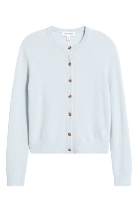 Cashmere Crewneck Cardigan