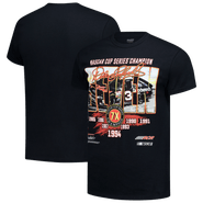CHECKERED FLAG Men's Checkered Flag Sports Black Dale Earnhardt 1-Spot Seven Championships T-Shirt