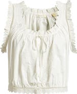 DÔEN Traveler Embroidered Crop Top