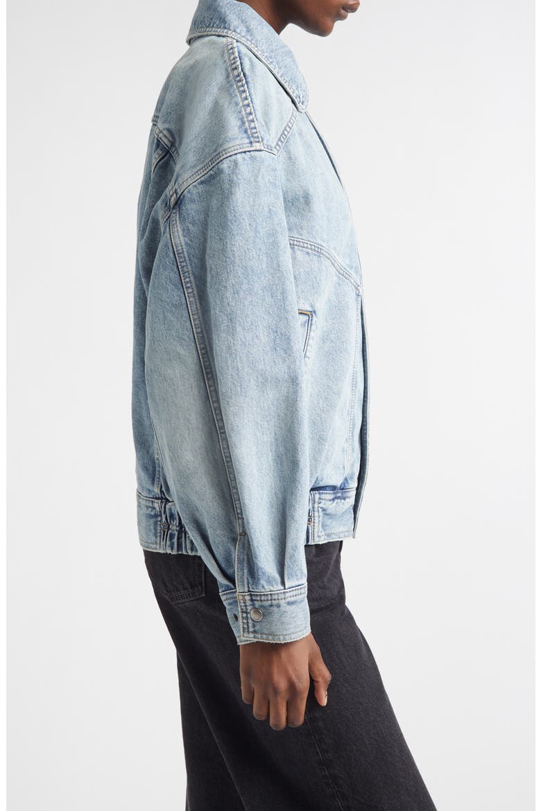Oversize Denim Jacket, Alternate, color, SOUTH BLUE
