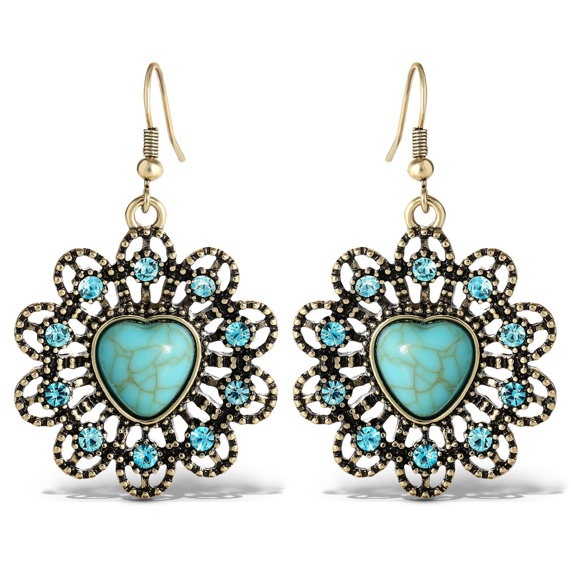 selected Gold, turquoise