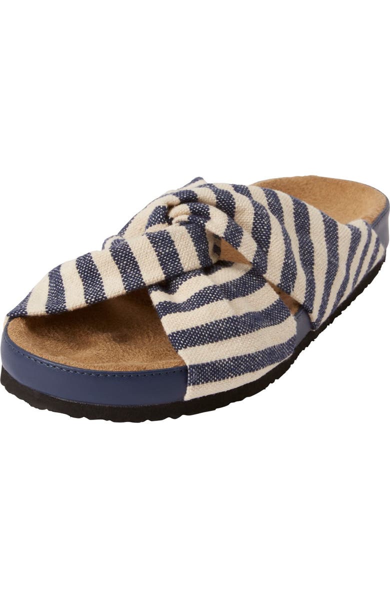 Comfortview The Reese Slip On Footbed Sandal, Main, color, Navy