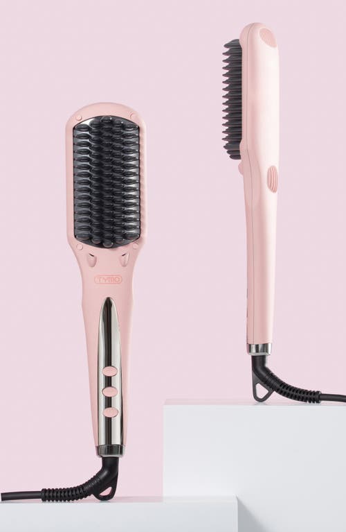 Tymo Ionic Hair Straightener Brush In Pink