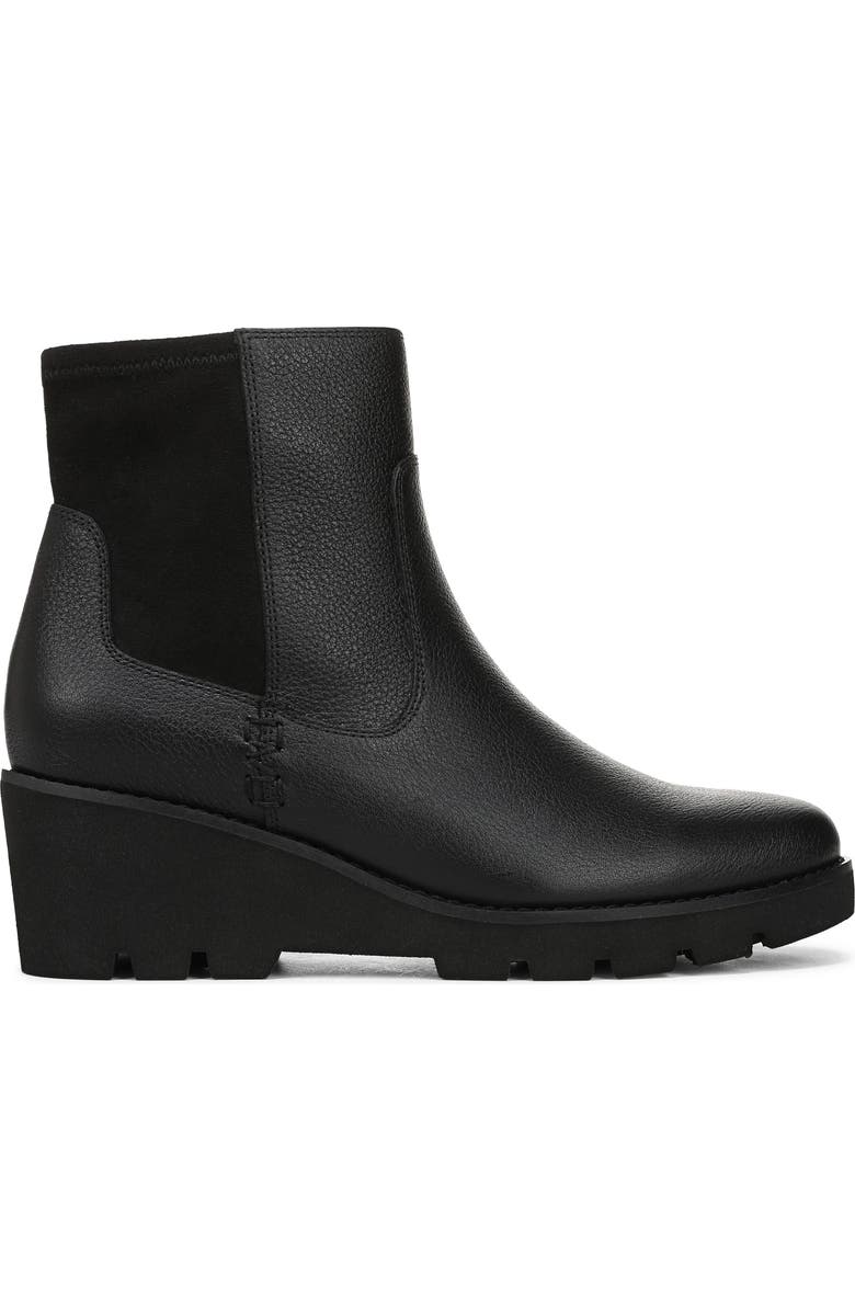 Vionic Ariana Platform Wedge Bootie, Alternate, color, Black