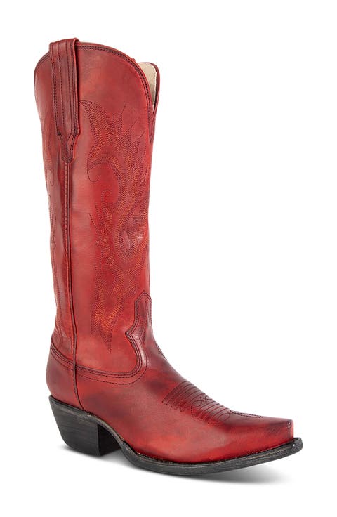 Woodland Leather Western Boot