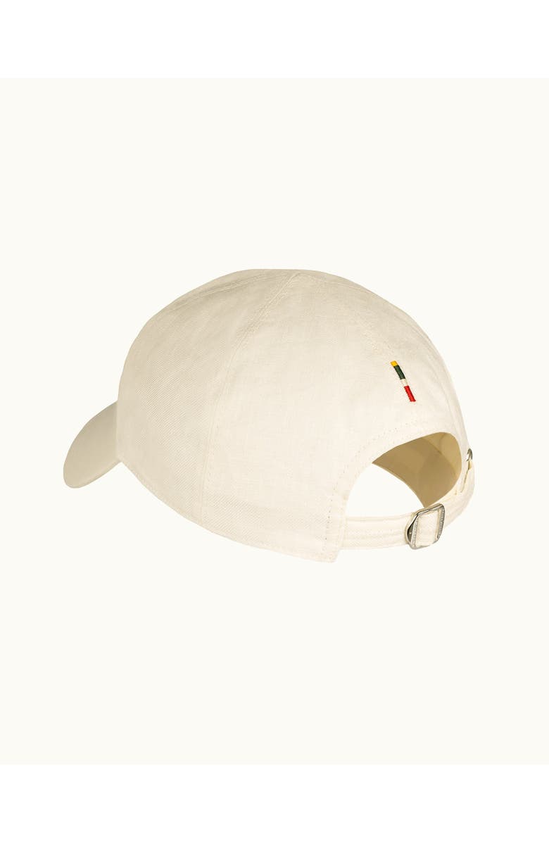 Orlebar Brown Barney Linen Linen Cap, Alternate, color, White Sand