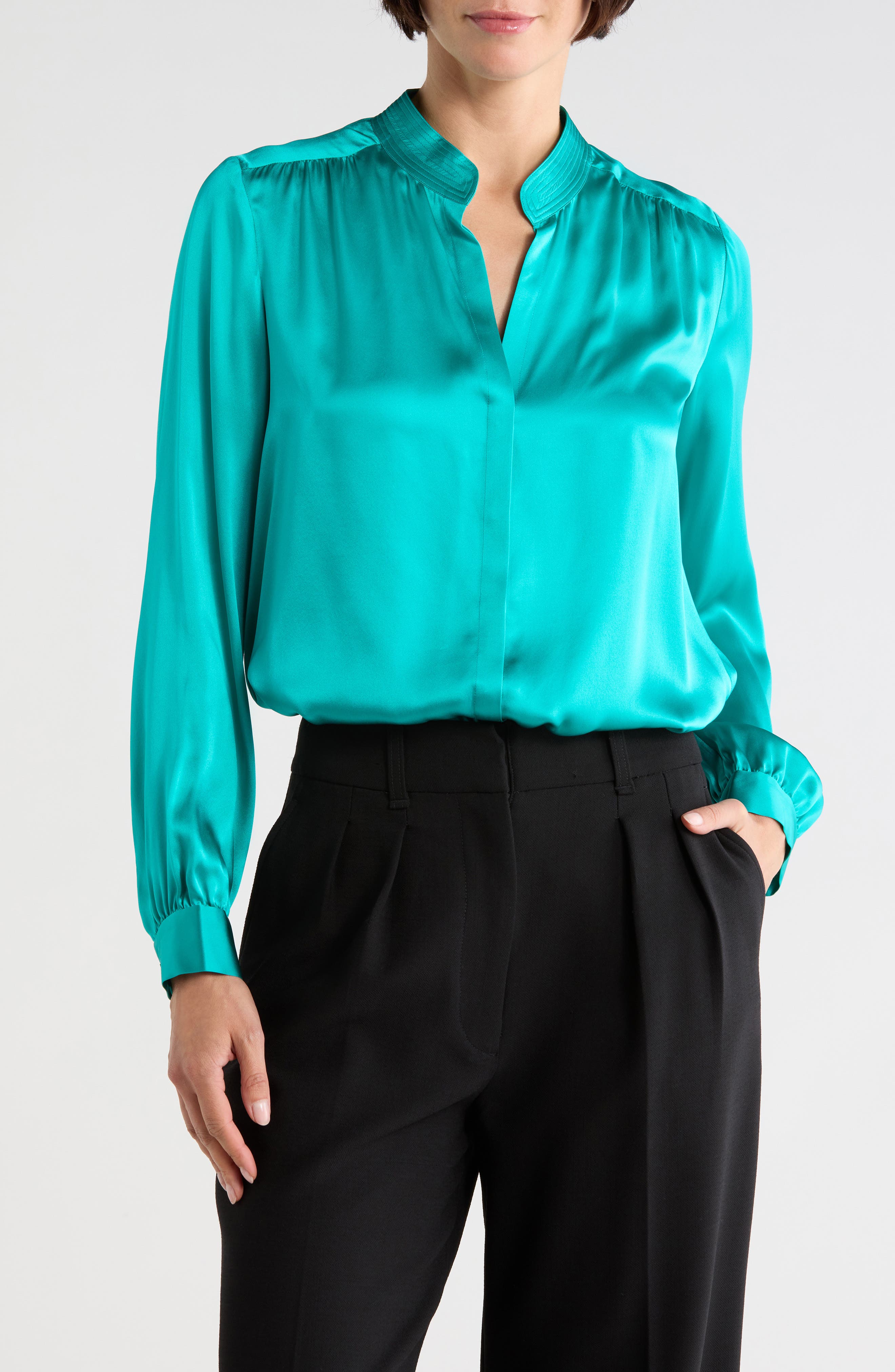 Bianca Silk Satin Blouse