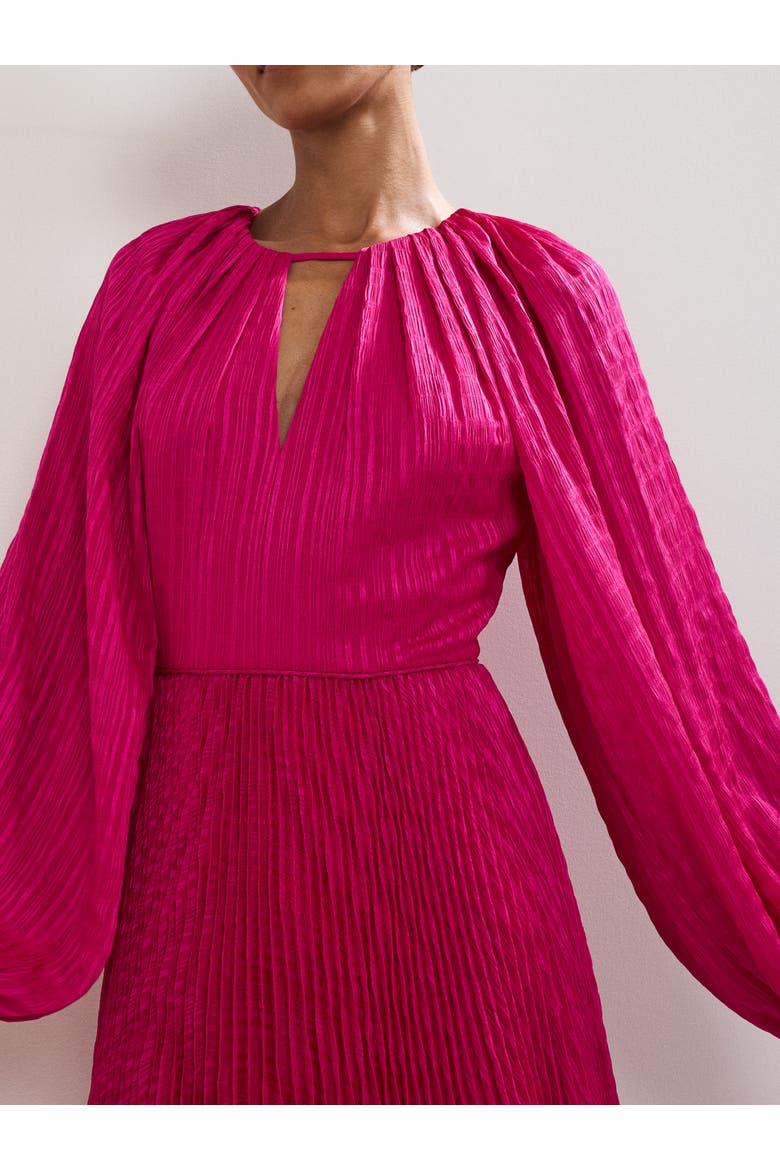 Faye Textured Pleat Dress, Alternate, color, Pink