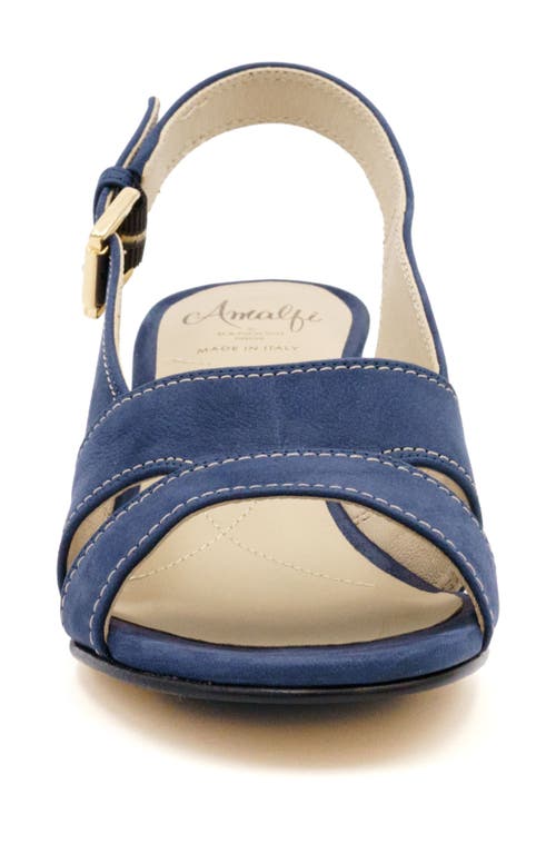 Amalfi By Rangoni Efrem Slingback Sandal In Navy Long Beach