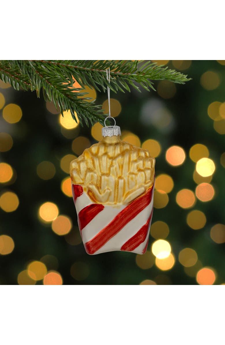 Northlight 4" Fast Food French Fries Glass Christmas Ornament, Alternate, color, 