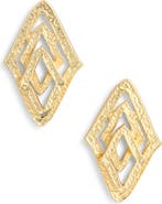 Karine Sultan Layered Triangle Stud Earrings
