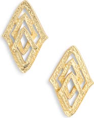 Karine Sultan Layered Triangle Stud Earrings