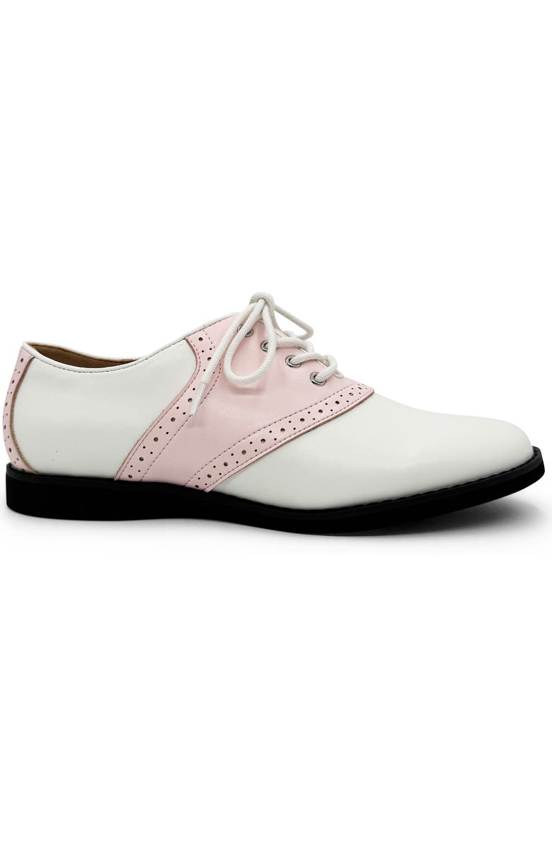 CHELSEA CREW Rizzo Colorblock Derby, Alternate, color, Pink And White Pu