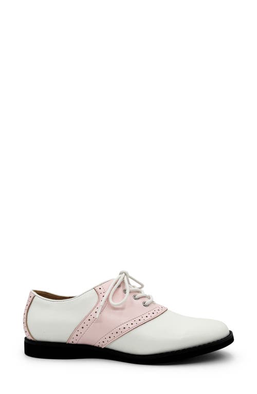 Chelsea Crew Rizzo Colorblock Derby In Pink And White Pu