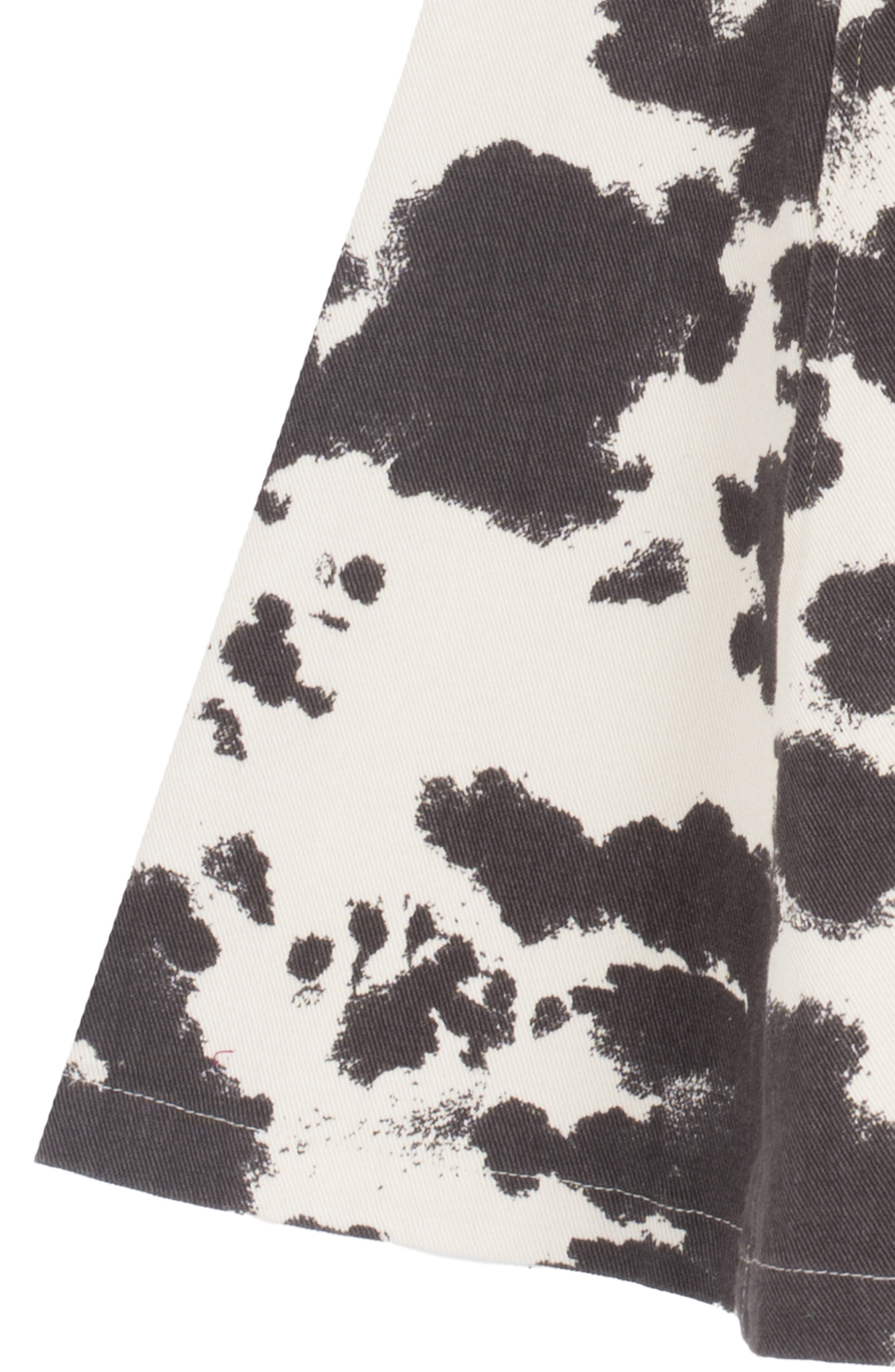 Rare Editions Kids' Cow Print Paneled Twill A-Line Dress & Necklace ...