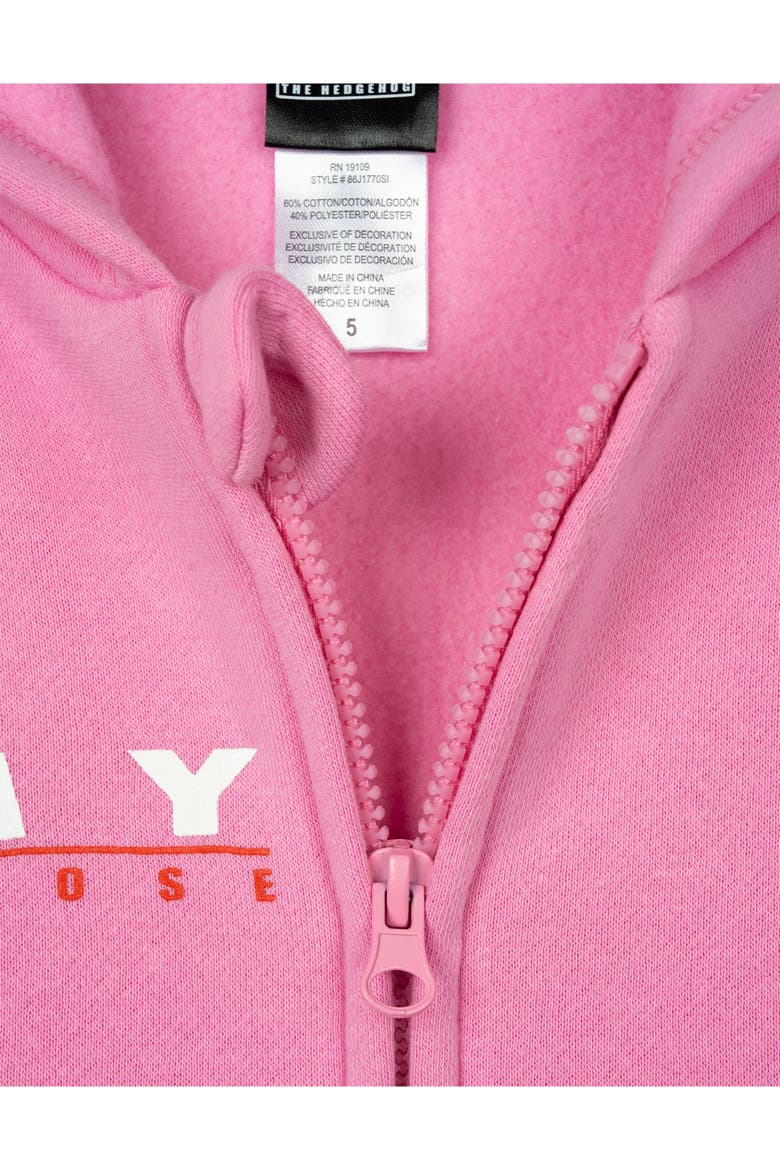 Sonic The Hedgehog Amy Rose Girls' Fleece Zip-up Hoodie (toddler, Little Kid & Big Kid), Alternate, color, Amy Rose Pink