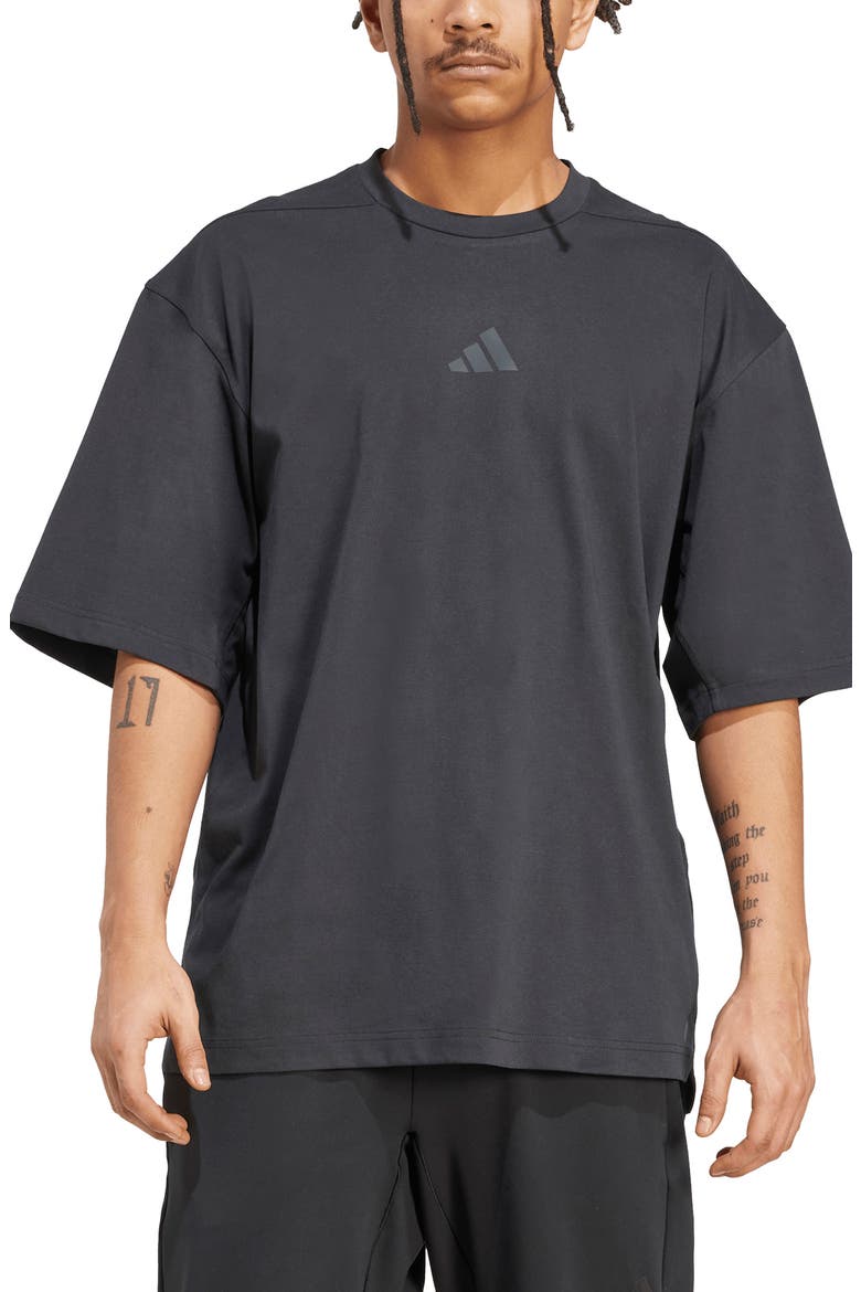 Oversize T-Shirt, Main, color, BLACK