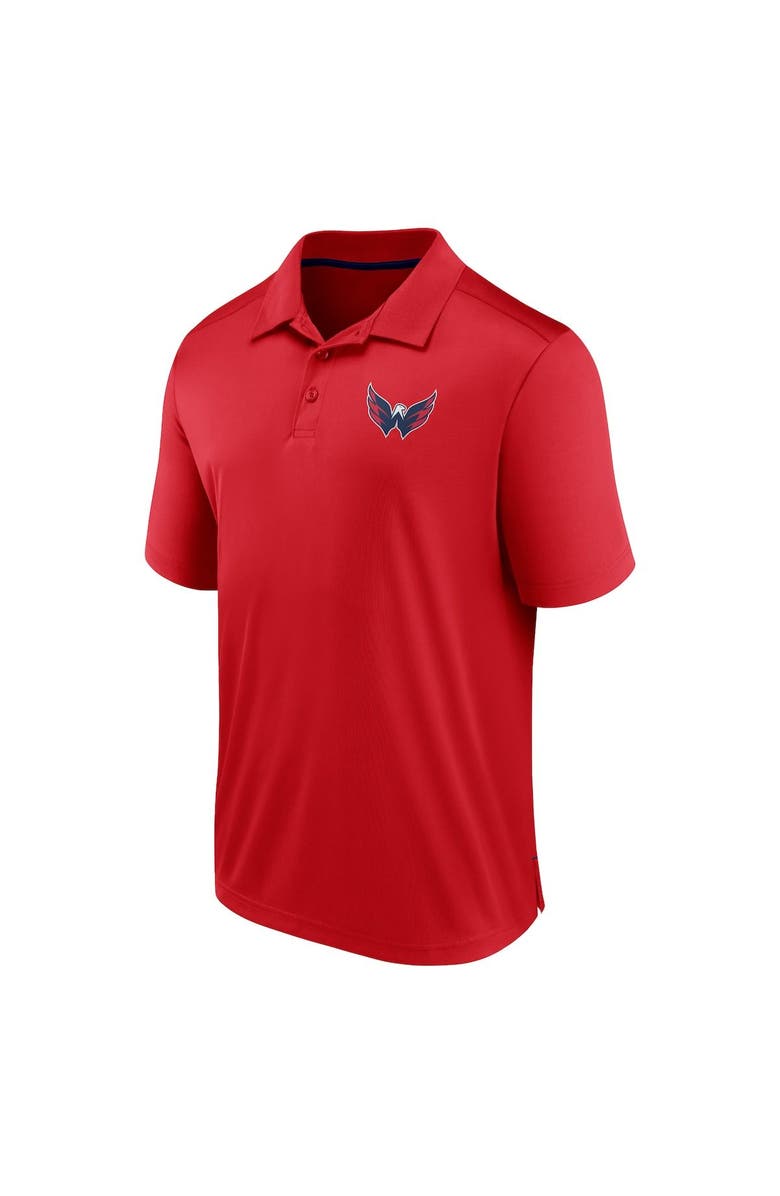 FANATICS Men's Fanatics Branded Red Washington Capitals Polo, Alternate, color, Red