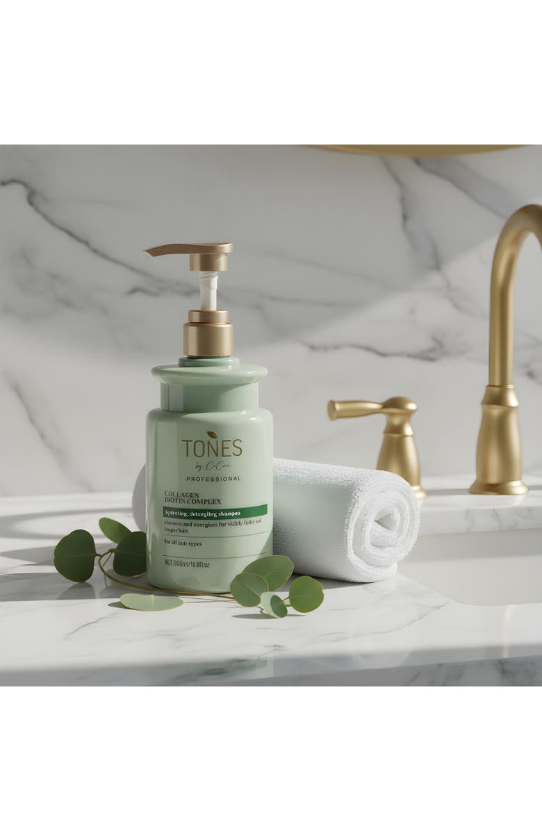 TONES by Cocoa Collagen Biotin Complex Shampoo 500ml, Alternate, color, Orange