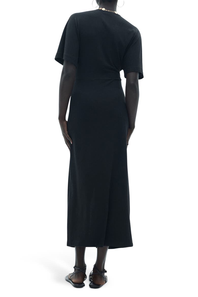 Short Sleeve Dress, Alternate, color, BLACK