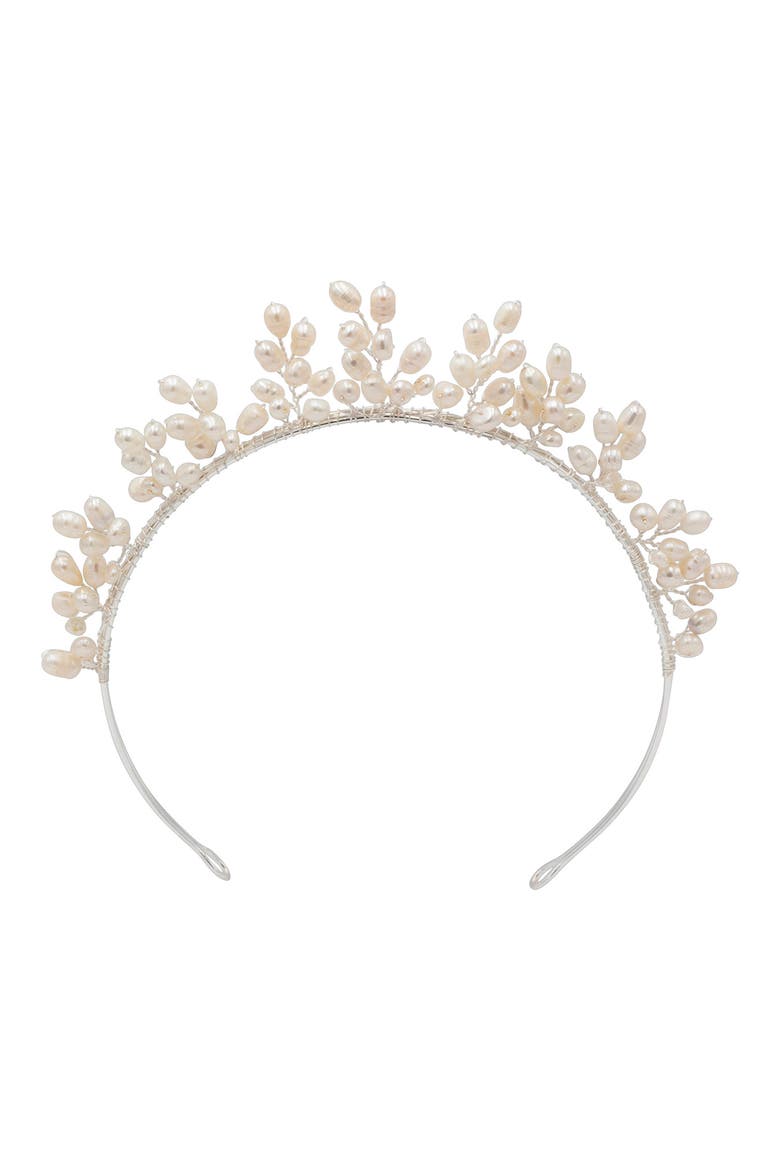 Xylia Crown Headband (Nordstrom Exclusive), Main, color, SILVER
